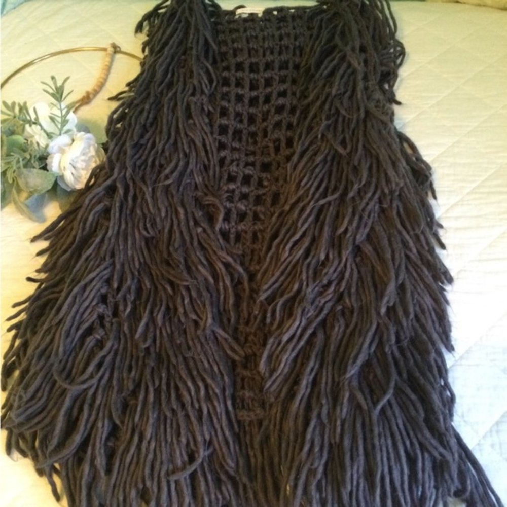 Blu Pepper Bohemian Hippie Vest Cardigan